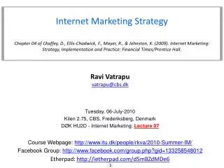 Internet Marketing Strategy