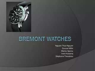 Bremont watches