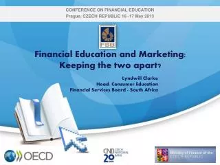 Financial Education and Marketing: Keeping the two apart?