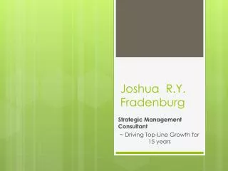 Joshua R.Y. Fradenburg
