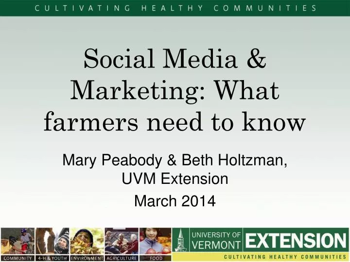 social media marketing what farmers need to know