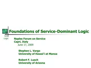 Foundations of Service-Dominant Logic