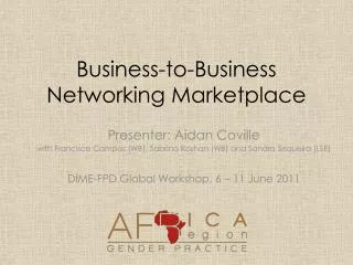 Business-to-Business Networking Marketplace