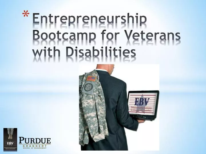 entrepreneurship bootcamp for veterans with disabilities