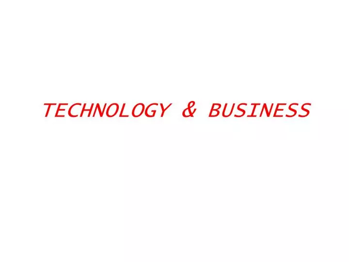 technology business