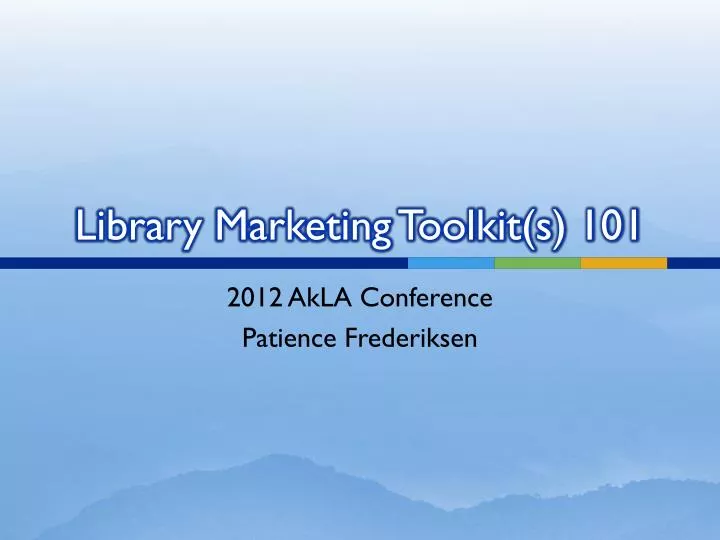 library marketing toolkit s 101