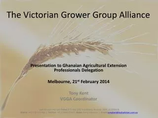 The Victorian Grower Group Alliance