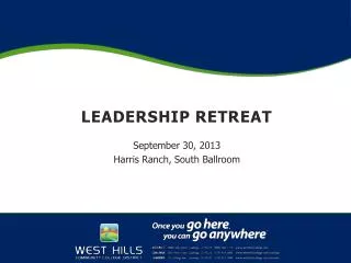 LEADERSHIP RETREAT