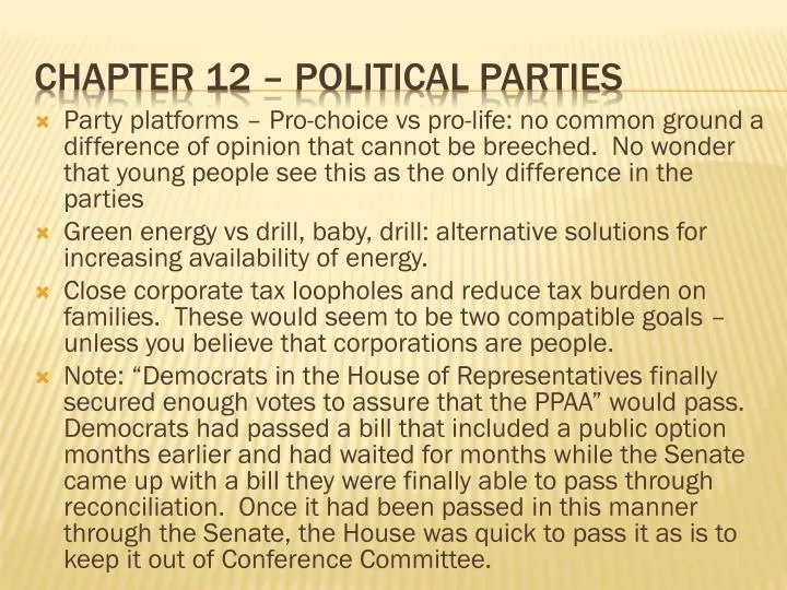 chapter 12 political parties