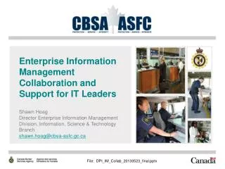Enterprise Information Management Collaboration and Support for IT Leaders