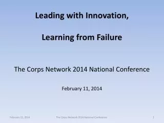 Leading with Innovation, Learning from Failure