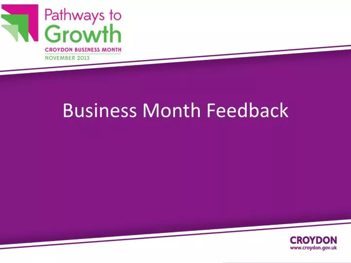 business month feedback