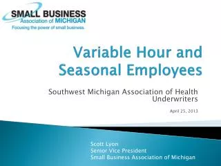 Variable Hour and Seasonal Employees