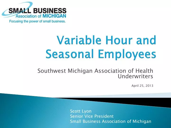 variable hour and seasonal employees