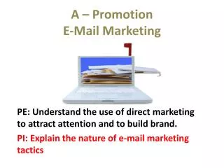 A – Promotion E-Mail Marketing