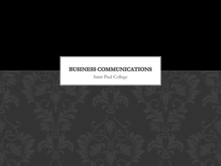 business communications