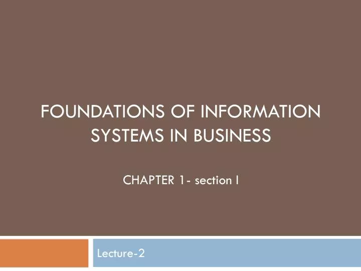 lecture 2