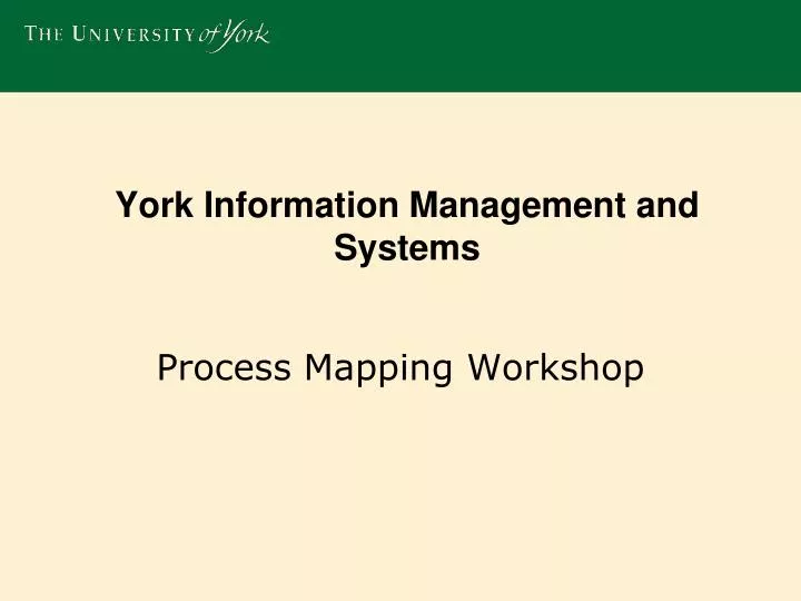 york information management and systems