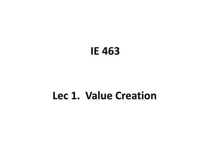ie 463