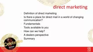 d irect marketing