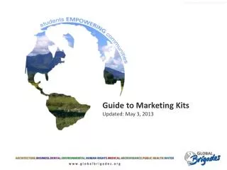 Guide to Marketing Kits Updated: May 3, 2013