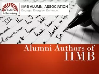 Alumni Authors of