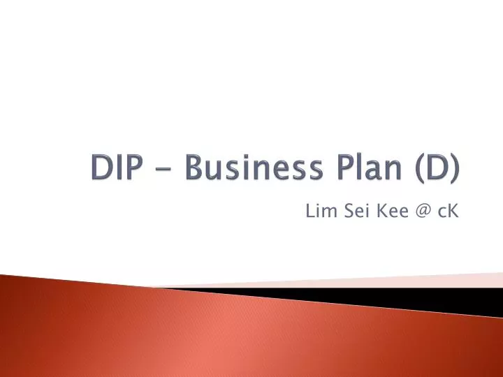 dip business plan d