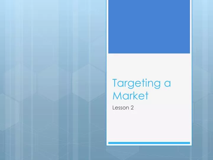 targeting a market