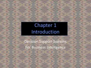 Chapter 1 Introduction