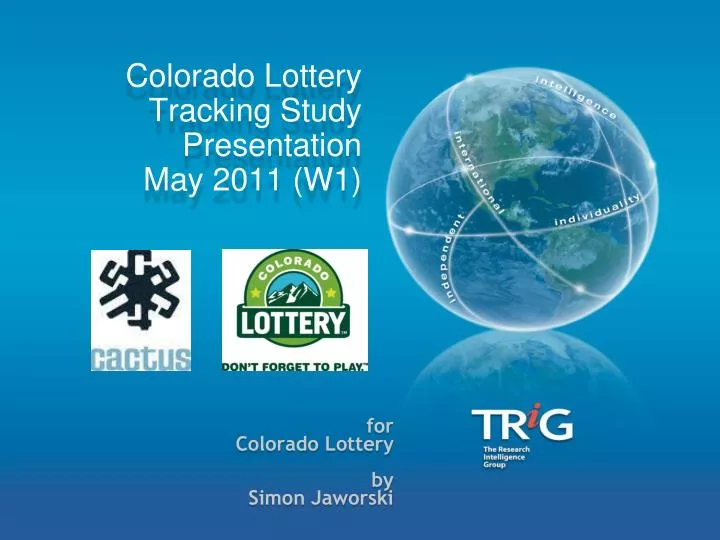 colorado lottery tracking study presentation may 2011 w1