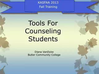 Tools For Counseling Students