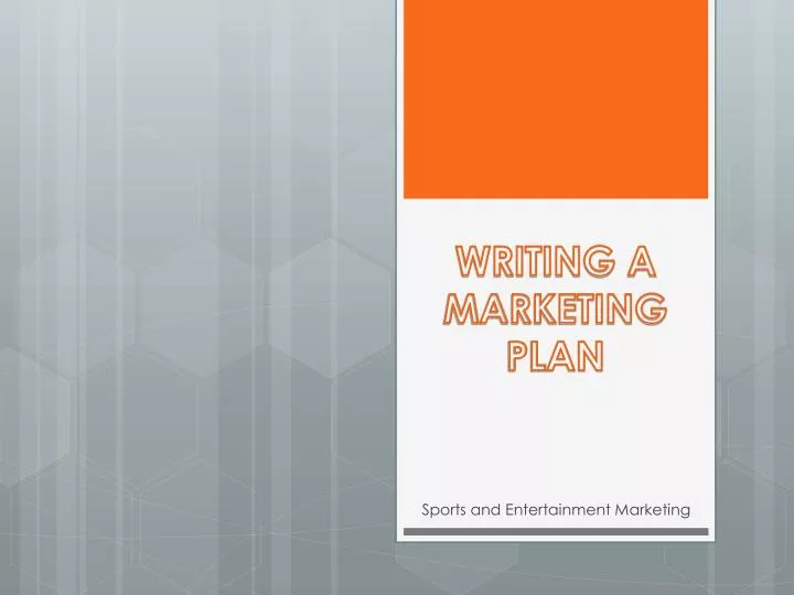 writing a marketing plan