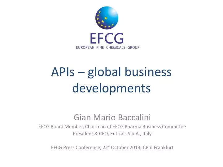 apis global business developments
