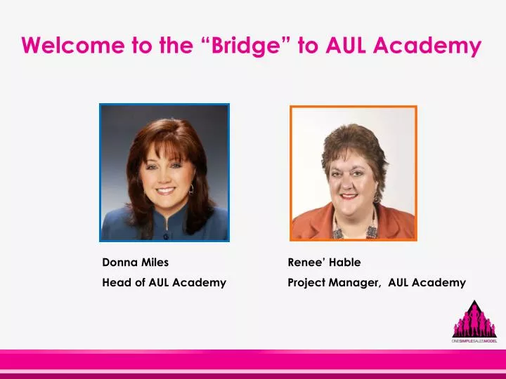 welcome to the bridge to aul academy