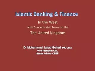 Islamic Banking &amp; Finance