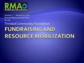 Fundraising and Resource Mobilization