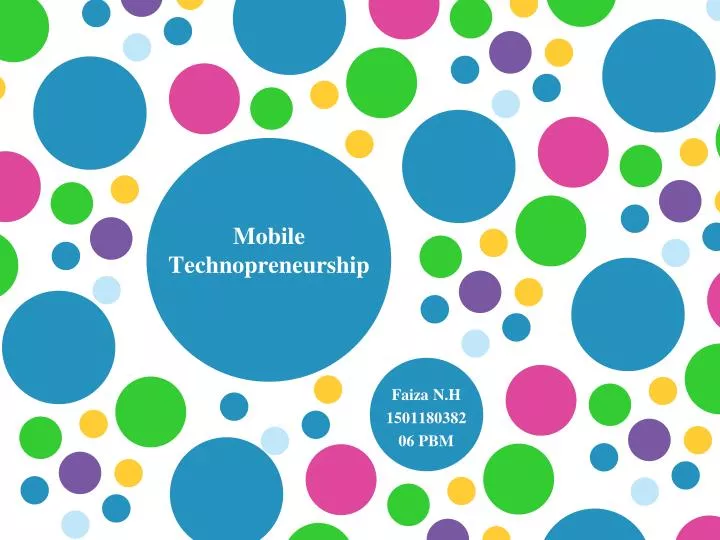 mobile technopreneurship