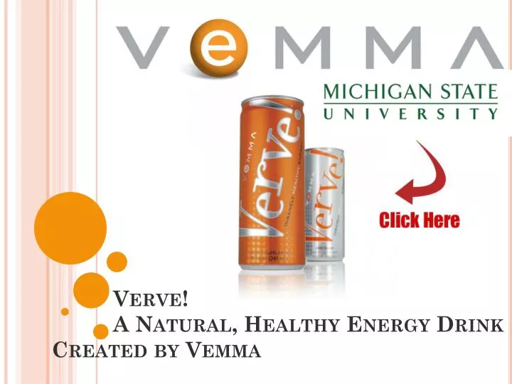 verve a natural healthy energy drink created by vemma