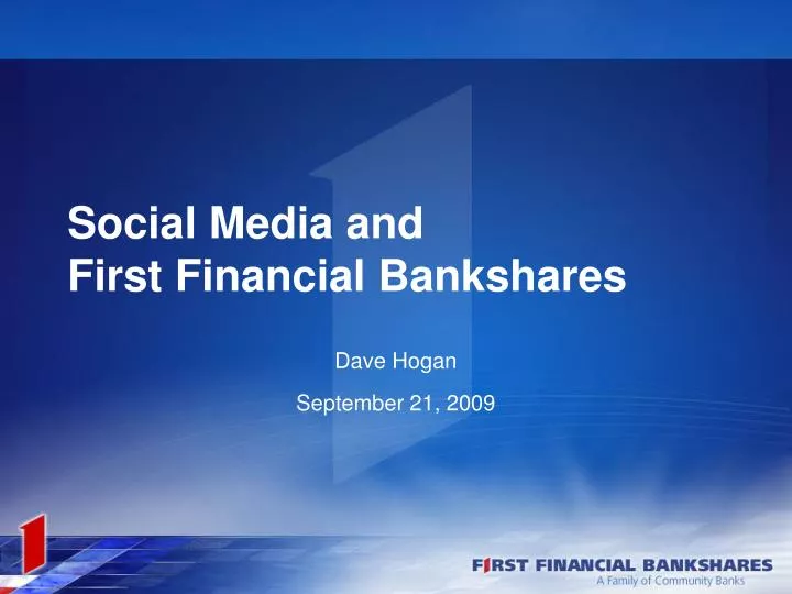 social media and first financial bankshares