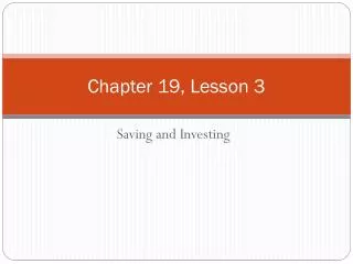 Chapter 19, Lesson 3