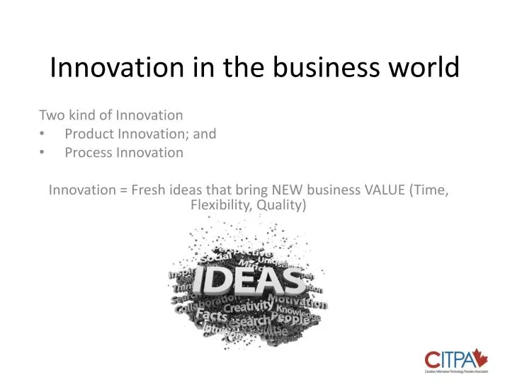 innovation in the business world