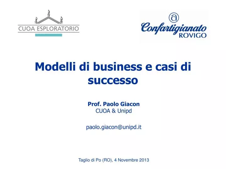 modelli di business e casi di successo