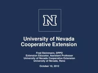 University of Nevada Cooperative Extension