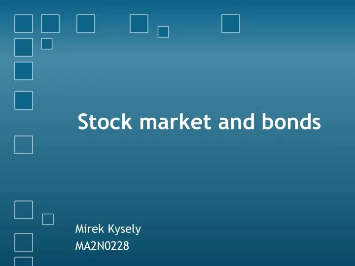stock market and bonds