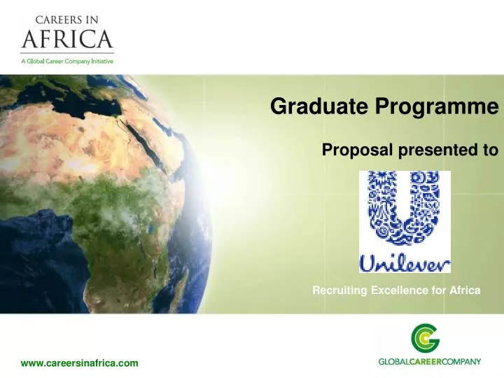 graduate programme proposal presented to