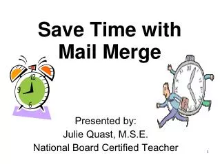 Save Time with Mail Merge