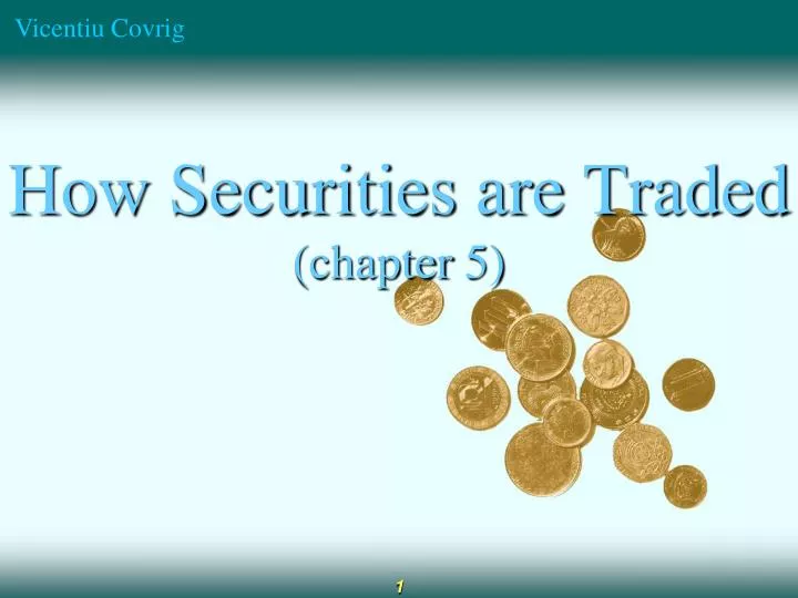how securities are traded chapter 5