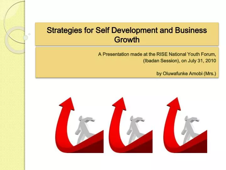 strategies for self development and business growth
