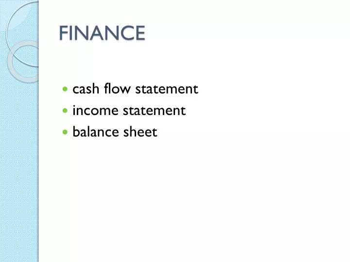 finance