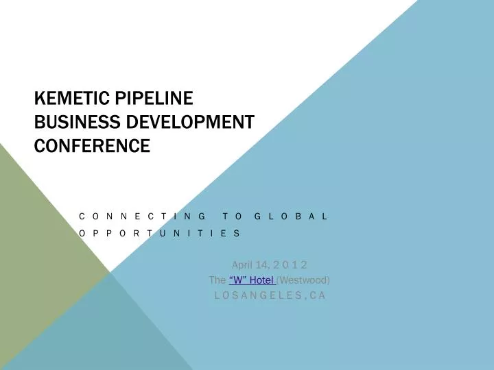 kemetic pipeline business development conference